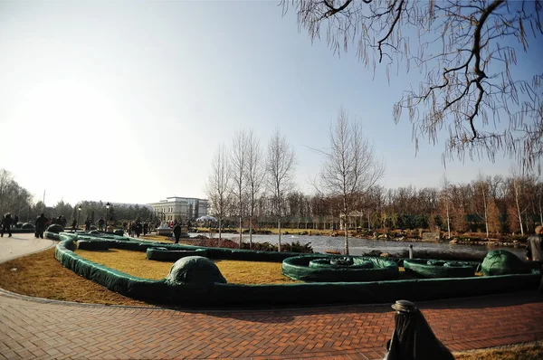 Novi petrivtsi, Ukraine - Februar 2014: Residenz des Ex-Präsidenten — Stockfoto