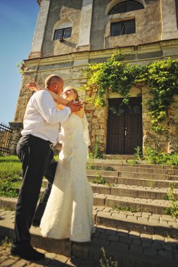 Sadece evli çift aşık yürüyüş