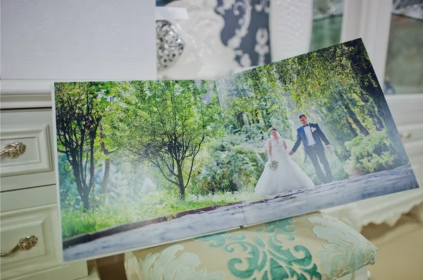 Twist blanco boda foto libro —  Fotos de Stock