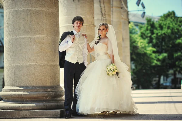 Frisch verliebt verheiratet — Stockfoto