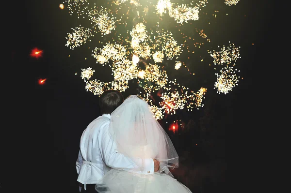 Wedding fireworks — Stock Photo, Image