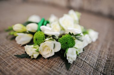 buttonhole on textile background