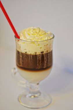 Lezzetli kahve cappuccino ve krem