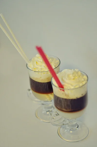 Delicioso capuchino de café y crema — Foto de Stock