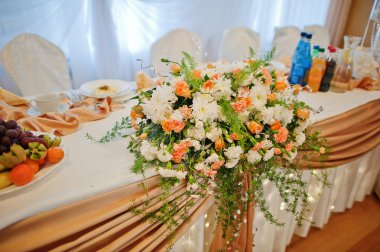 Düğün restoran ve süslü Ziyafet tablo