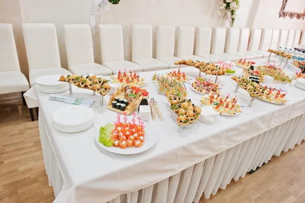Food on wedding reception — Stock Photo, Image