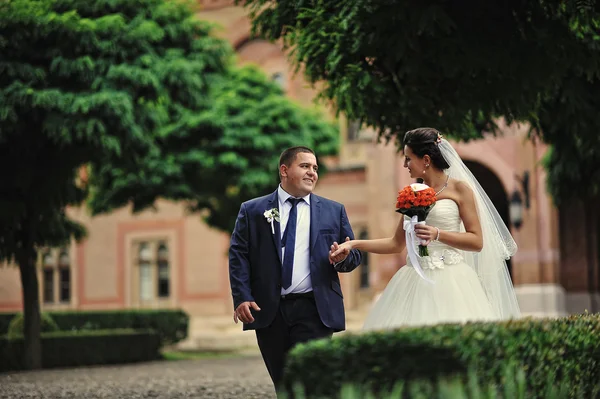 Casamento casal apaixonado juntos — Fotografia de Stock