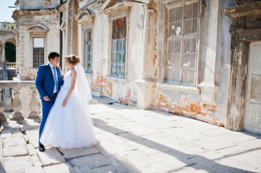 İhale düğün çift arka plan eski mimari kale