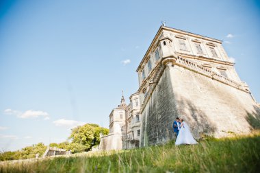 İhale düğün çift arka plan eski mimari kale