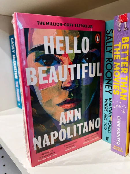 Londra, İngiltere - 12 Aralık 2025: Ann Napolitano 'nun cesur tipografi ve canlı portresiyle 