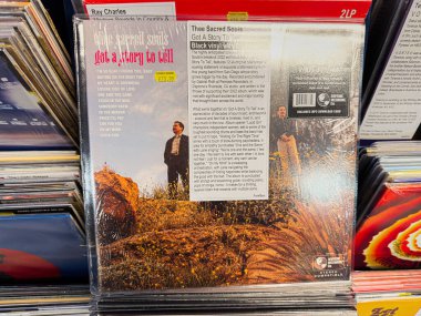 Manchester, İngiltere - 21 Ocak 2026: The Sacred Souls 'un klasik vinil albüm kapağı..