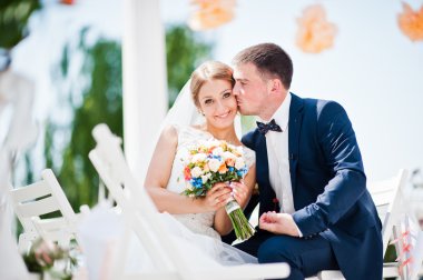 düğün töreni üzerinde mutlu Moda düğün birkaç registra
