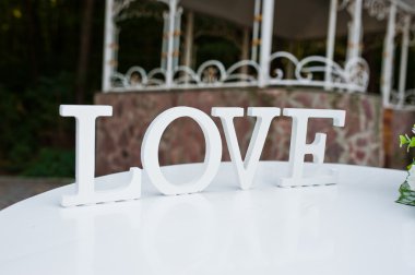 Dekor kelime aşk tablo düğün töreni