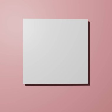 Duvarda asılı minimalist 3d kare tuval