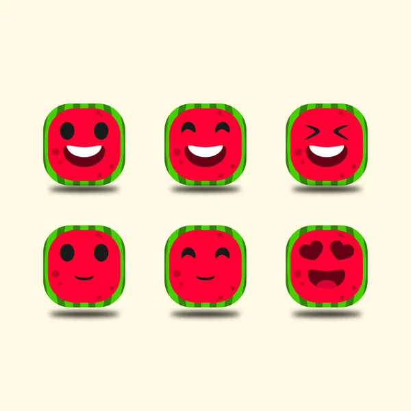 Şirin karpuz meyvesi çizimi