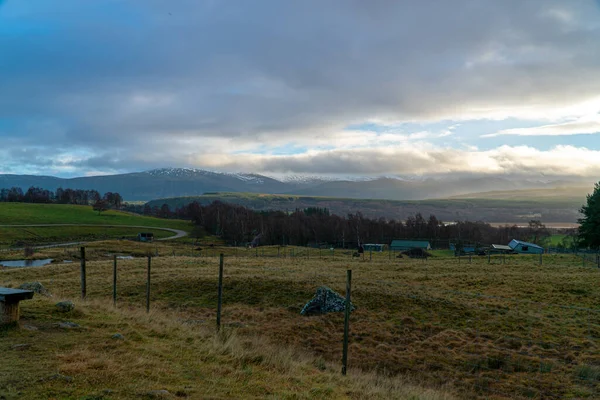 Landscape view at the Royal Highland Park with a overcast weather