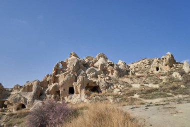 Eski tapınağı harap etti. Byzantium. Hıristiyanlık. Türkiye, Kapadokya