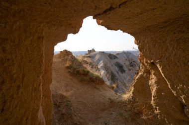 Eski tapınağı harap etti. Byzantium. Hıristiyanlık. Türkiye, Kapadokya