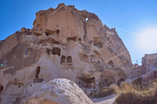 Old ancient city in Cappadocia. The mountains. Turkey — Stock Photo, Image