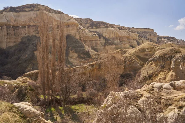 Pigeon Valley. The mountains. Cave. Old Antique City. Republic of Turkey — Stock Photo, Image