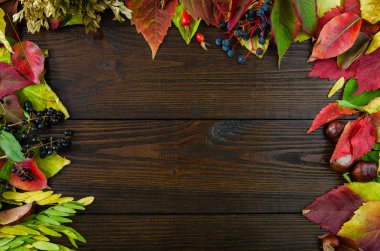 sonbahar ahşap arka plan