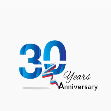 30. yıl dönümü şablonu logosu