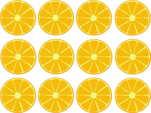 Желто Оранжевые Слизни Кружки Оранжевого Цвета Белом Фоне Множество Векторных — стоковый вектор