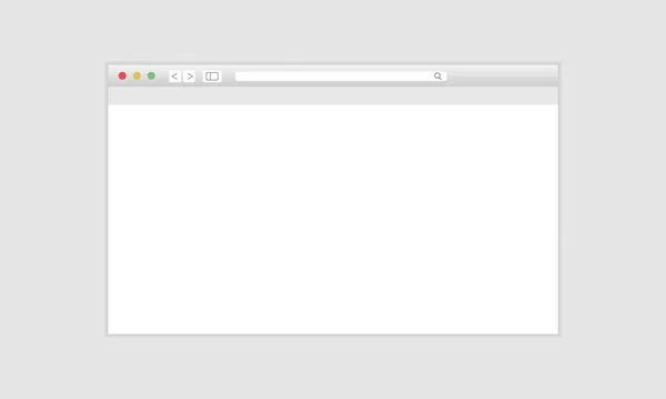 Modern Tarayıcı Penceresi Nternet Sayfası Modeli Boş Web Sayfası — Stok Vektör