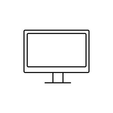 Bilgisayar simgesi. Kişisel bilgisayar sembolü. İzle.