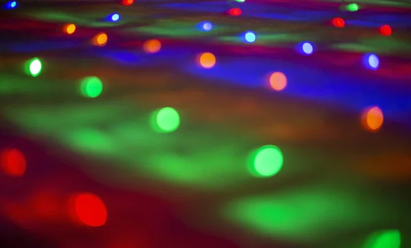 Blurred Bokeh Light Background Glare Glowing Lights Night City Modern — Stock Photo, Image