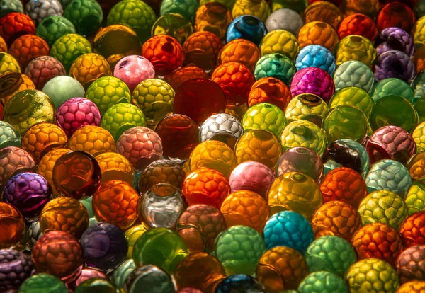 Back Lit Colored Balls Honeycomb Textured Interior — Stock Photo, Image