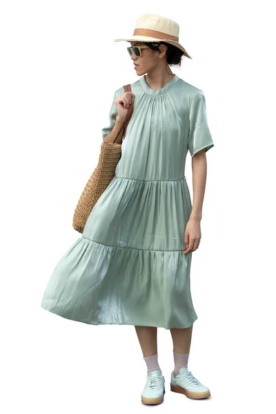 Kadın ve erkek sokak kafeteryasında oturuyor ve beyaz arka planda izole edilmiş insanlarla arka planda konuşuyorlar.