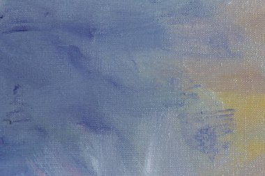 Soyut yaratıcı arkaplan: keten tuvalinde tonal astar boya ile kaotik yağ lekeleri