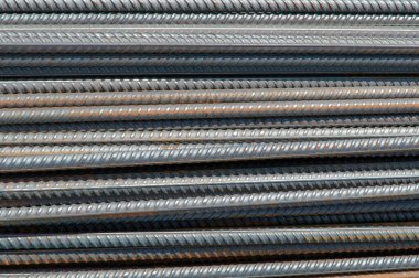 Grunge arkaplan: çelik takviyesi, kısa odak