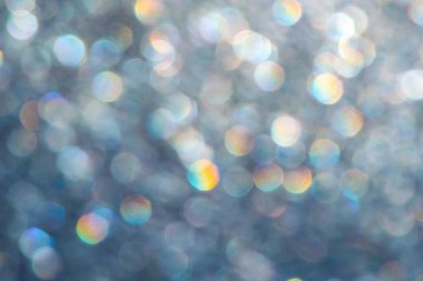 parlak sim arkaplan: donmuş cam üzerindeki birçok renkli ışığın bokeh etkisi, tonlama 