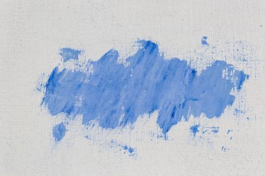 yaratıcı arka plan, renkli astar boya lekesi keten bir tuvalin yüzeyine sürtünmüş, geçici nesne, yakın, tonlama 