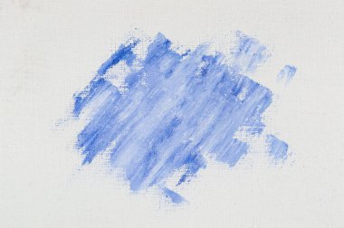 yaratıcı arka plan, renkli astar boya lekesi keten bir tuvalin yüzeyine sürtünmüş, geçici nesne, yakın, tonlama 