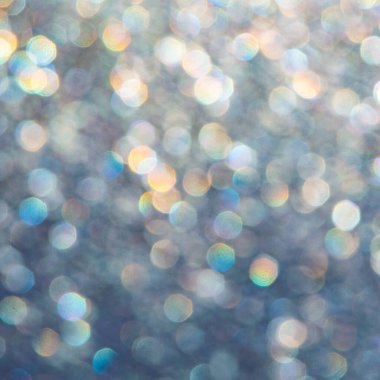 parlak sim arkaplan: donmuş cam üzerindeki birçok renkli ışığın bokeh etkisi, tonlama 