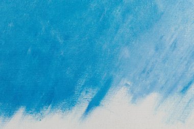 yaratıcı arka plan, renkli astar boya lekesi keten bir tuvalin yüzeyine sürtünmüş, geçici nesne, yakın, tonlama 