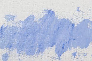 yaratıcı arka plan, renkli astar boya lekesi keten bir tuvalin yüzeyine sürtünmüş, geçici nesne, yakın, tonlama 