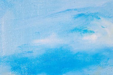 yaratıcı arkaplan, keten tuval yüzeyinde göksel renk astarı, geçici nesne, kapat, tonu 