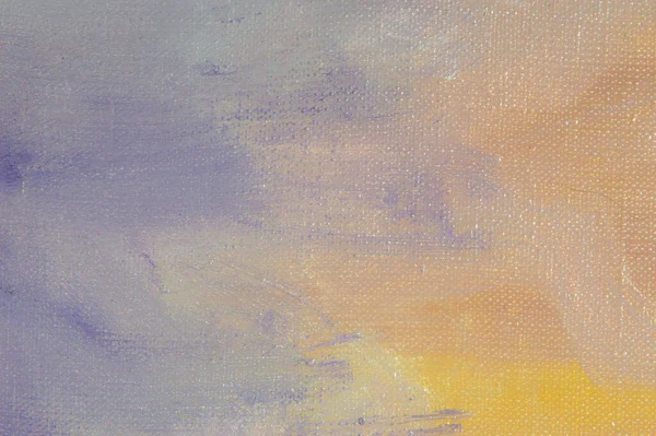 Soyut yaratıcı arkaplan: keten tuvalinde tonal astar boya ile kaotik yağ lekeleri