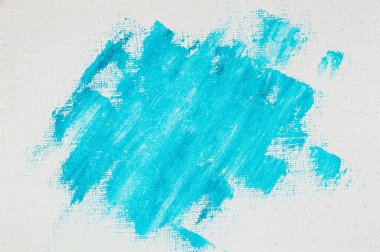 yaratıcı arka plan, renkli astar boya lekesi keten bir tuvalin yüzeyine sürtünmüş, geçici nesne, yakın, tonlama 