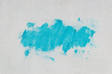 yaratıcı arka plan, renkli astar boya lekesi keten bir tuvalin yüzeyine sürtünmüş, geçici nesne, yakın, tonlama 