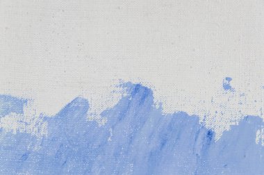 yaratıcı arka plan, renkli astar boya lekesi keten bir tuvalin yüzeyine sürtünmüş, geçici nesne, yakın, tonlama 