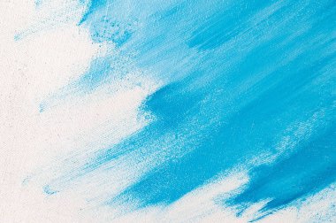 yaratıcı arka plan, renkli astar boya lekesi keten bir tuvalin yüzeyine sürtünmüş, geçici nesne, yakın, tonlama 