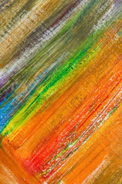 soyut gökkuşağı çok renkli arkaplan tuvaldeki boyaların silinmesiyle oluşmuş, kısa odaklı. Sanat eseri değil, geçici etki.. 