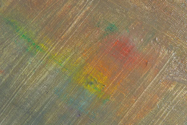 Resumo Fundo Multicolorido Desbotada Resultante Lavagem Tintas Lona Foco Curto — Fotografia de Stock