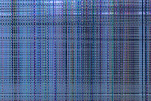 Cahaya Latar Belakang Digital Abstrak Rusak Matriks Layar Dengan Interferensi — Stok Foto