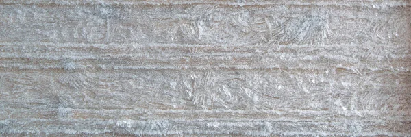 Winter Frosty Background Boards Covered Snowflakes Hoarfrost Ice Patterns Wood — Stock Photo, Image